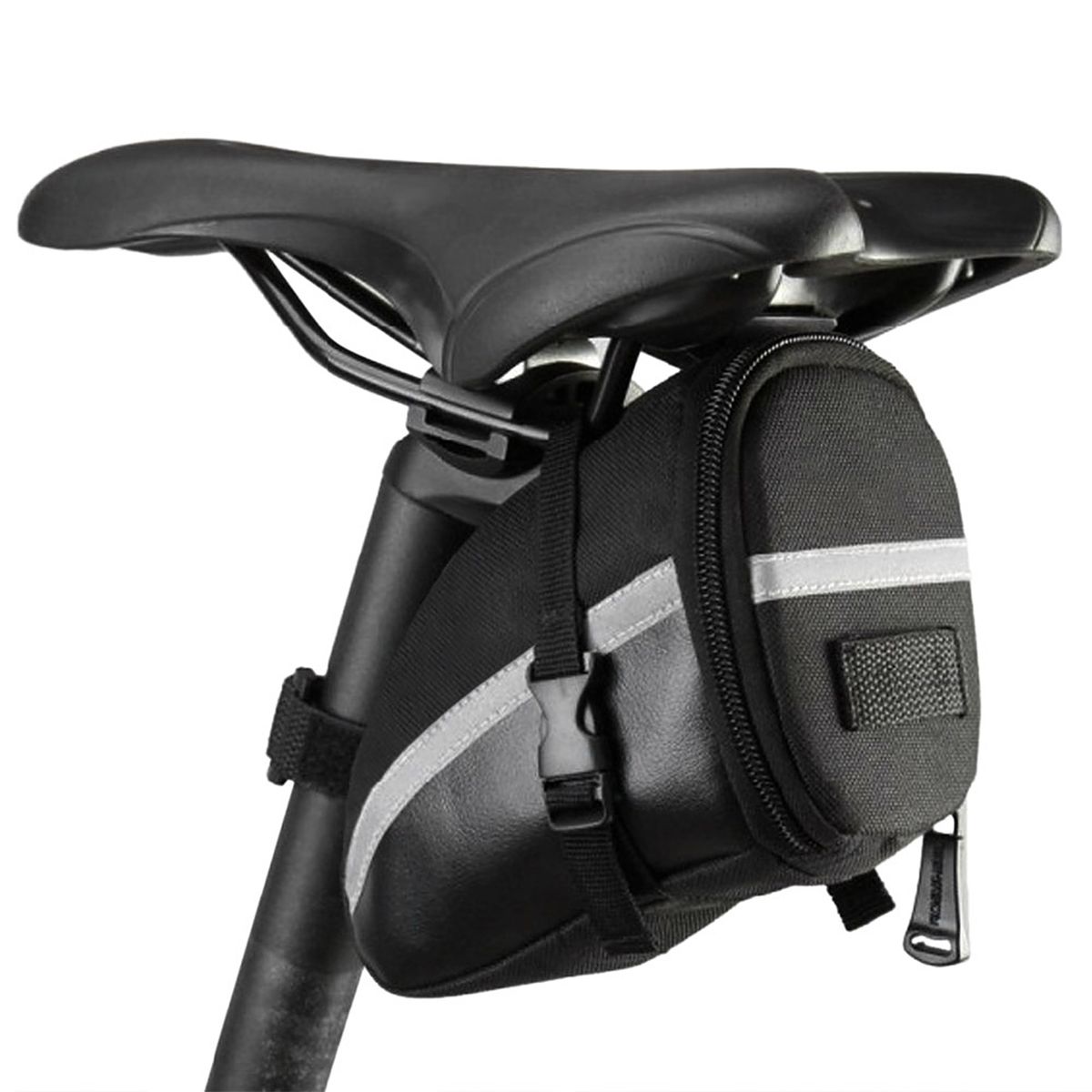 Roswheel Bicycle Strap-On Bike Saddle Bag-Black