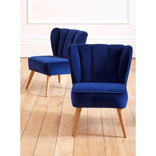 Accent Chair - 2 Pieces - Blue