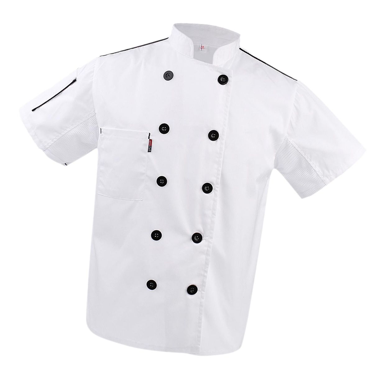 Men Women  Short Sleeve Chef Jacket Chefs  White