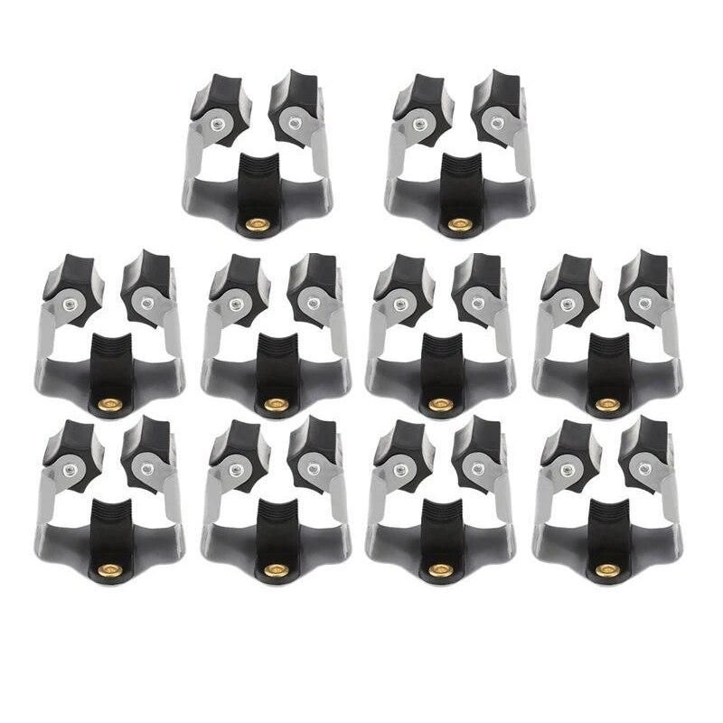 10pcs Broom Hanger Mop and Broom Holder Broom Organizer Grip Clips Wall Mounted Garden Storage Rack with Screws