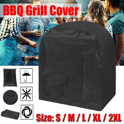 BBQ Rain Cover Waterproof Fabric Anti Dust Gas Charcoal El M