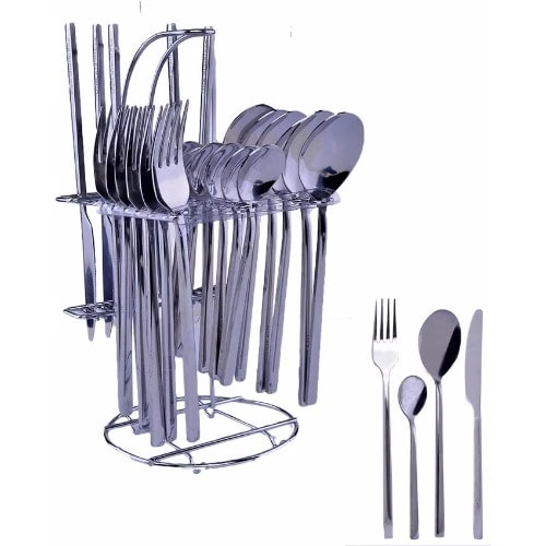 Thick Stainless Steel Cutlery Set - 24pcs