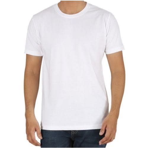 Plain Roundneck   T-shirt - White