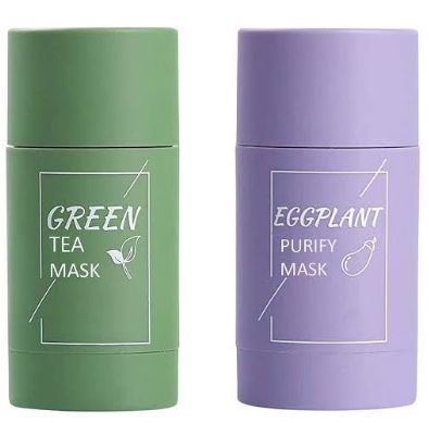 Green Mask Stick & Eggplant Mask Stick
