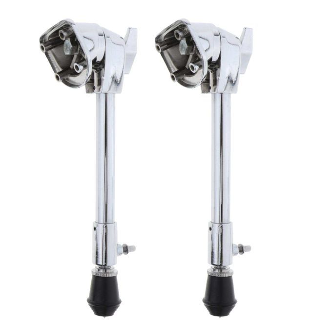 2x Professional Drum Leg Bass Drum Spurs Legs With Skid Square Head