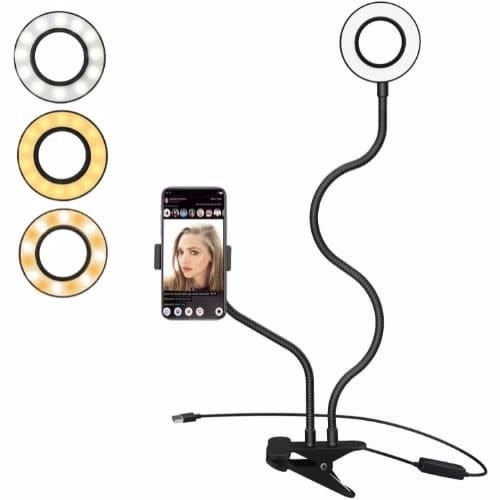 Selfie Phone Holder With Ring Lights