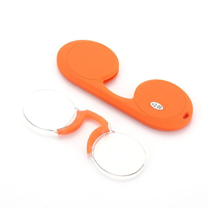Frameless Presbyopia Gl Es Portable Soft Sili One Nose  Lip Presbyopia Gl Es  Lip Nose Reading Presbyopia Gl Es-Yellow-200&deg;