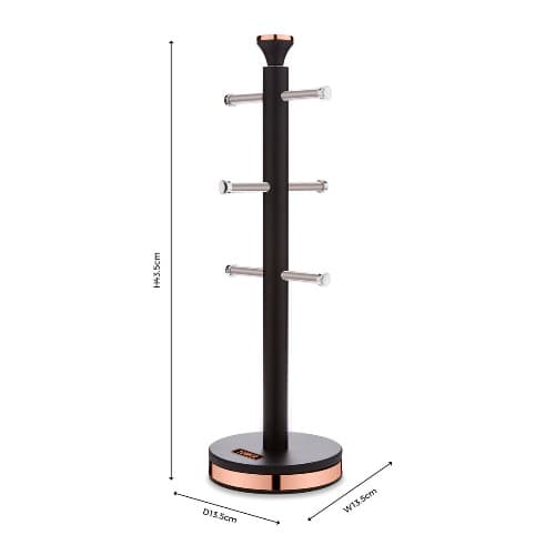 Sleek And Modern Cavaletto Mug Tree Cup Stand Rack - 6-mugs Capacity