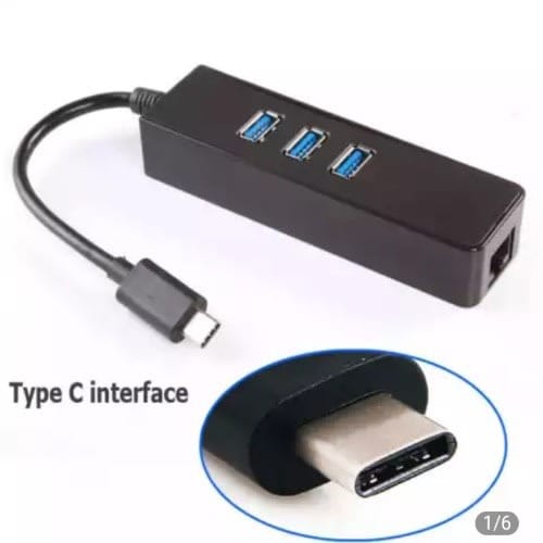 Type C Multi Function Lan Adapter - 3 Port