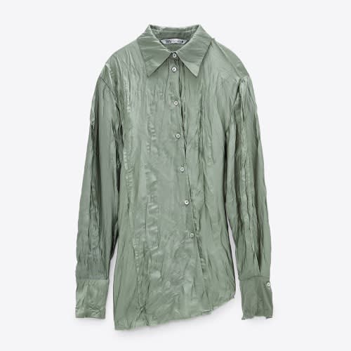 Sea Green Satin Shirt