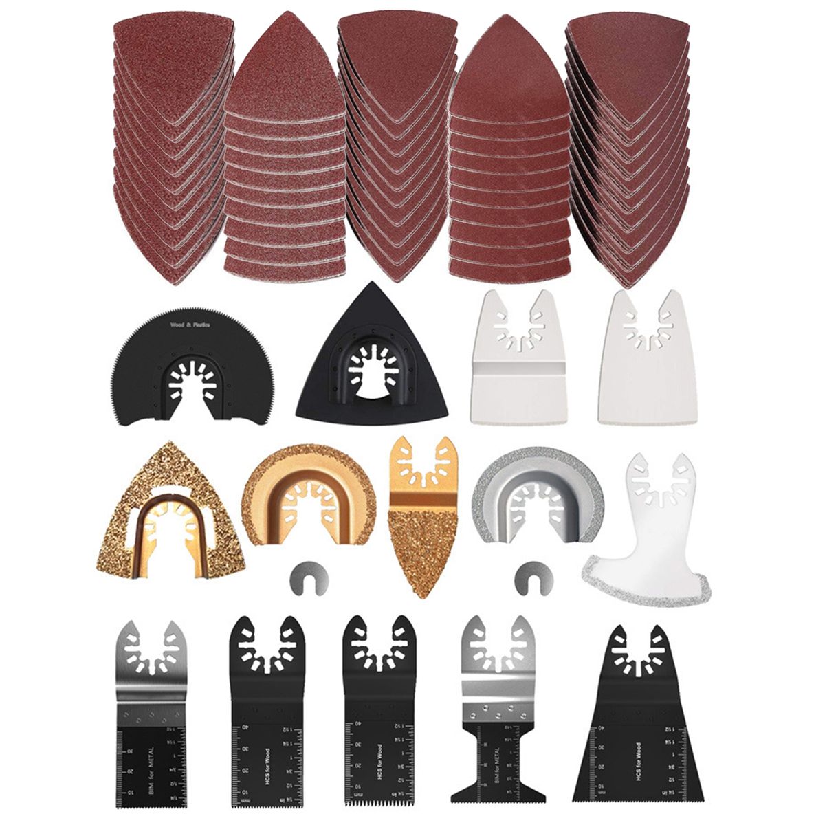 66PCS Oscillating Tool Blades Multitool Saw Blades