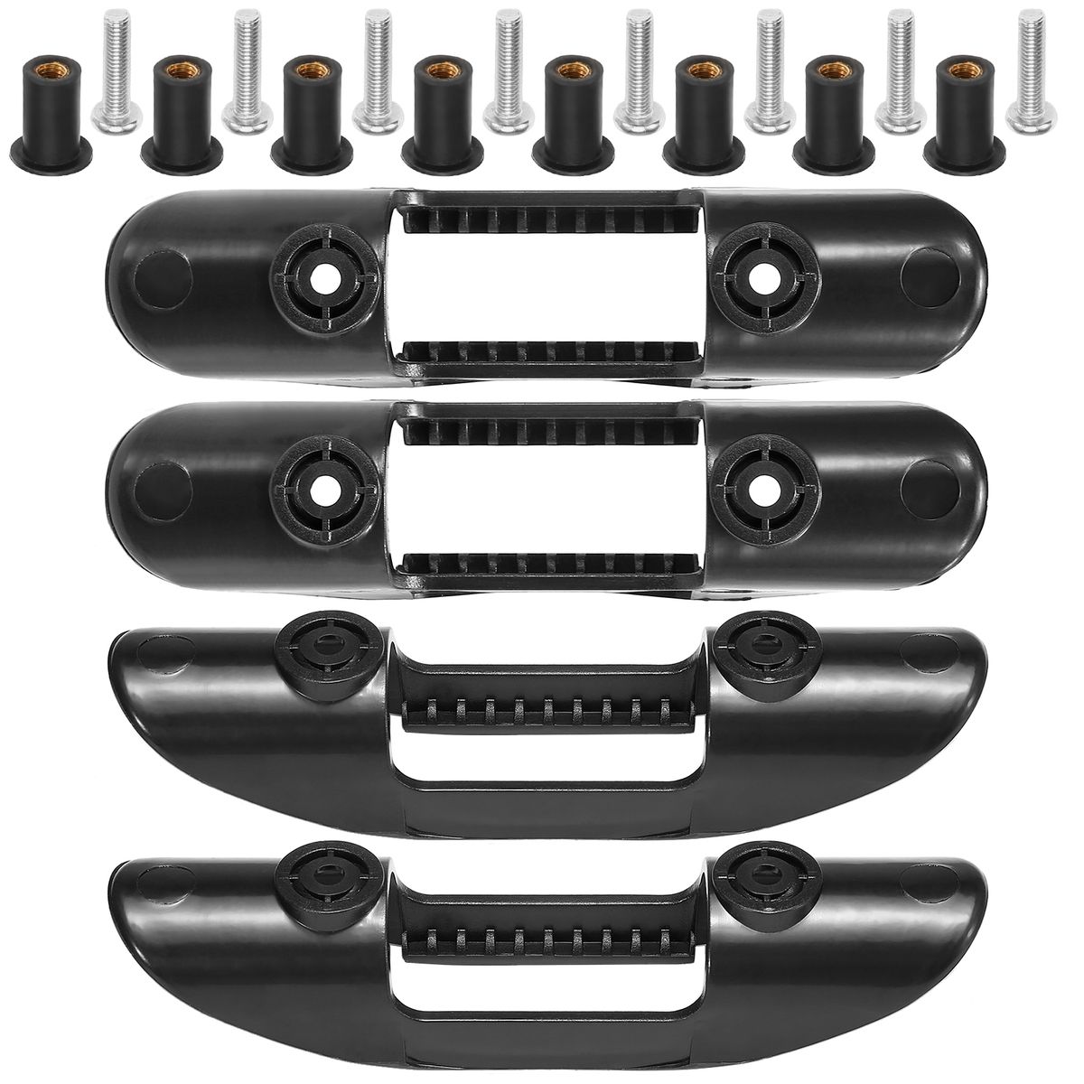 4pcs Kayak Paddle Holders Safety Paddle Deck Mounted Clips