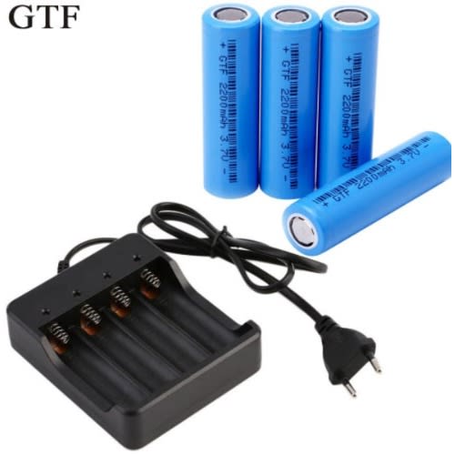 18850 Lithium-ion Rechargeable Battery Charger 4 Slots