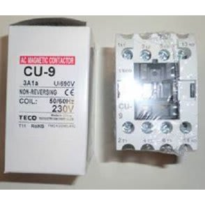 Ac Magnetic Contactor Cu-9 Non-reversing - 3 Poles- 11A - 230V - 50/60HZ