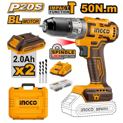 Ingco Brushless Impact Drill - 20v