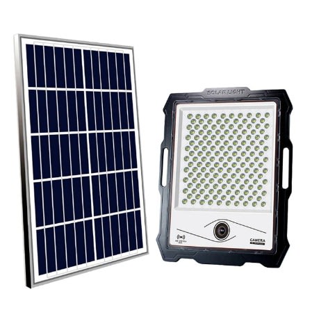 Outdoor Solar Flood Light With CCTV Camera - 100W