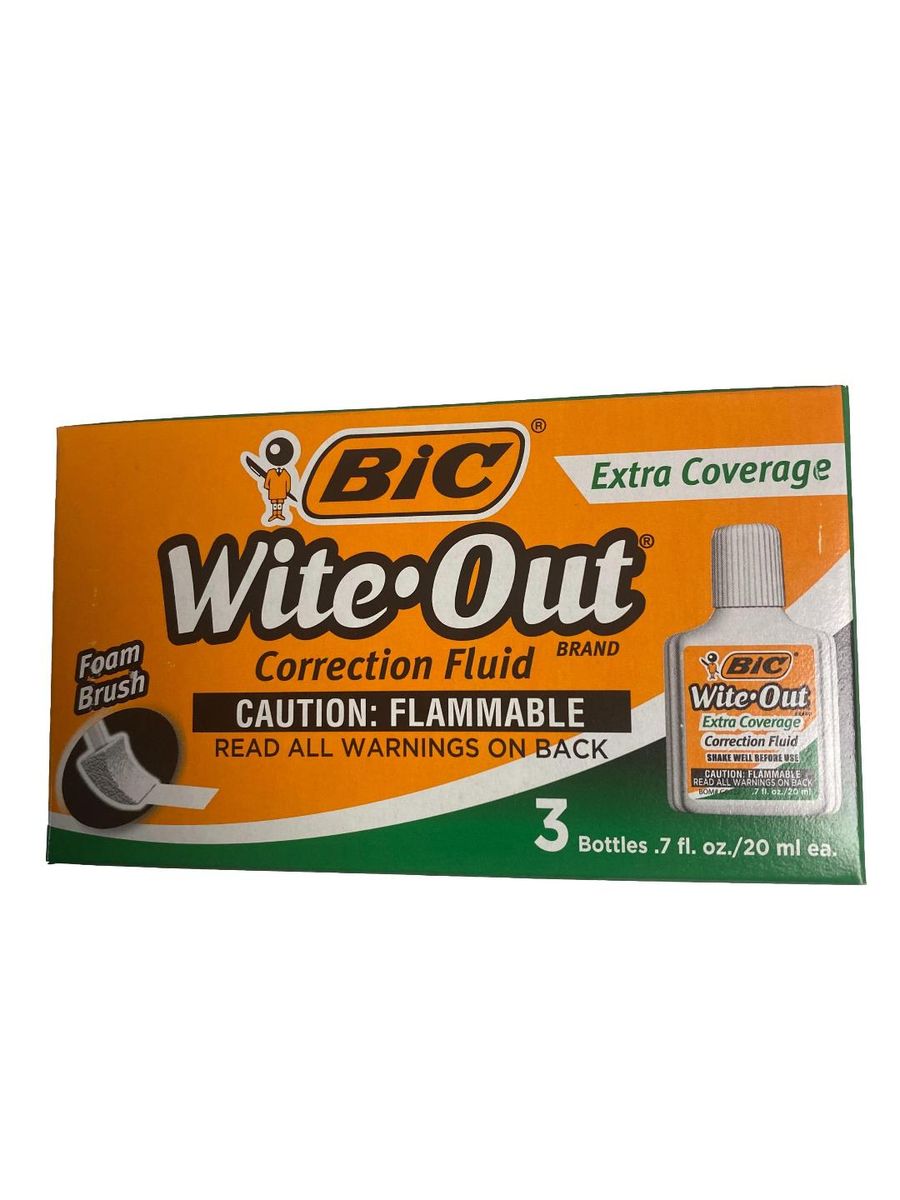 BiC Wite-Out Correction Fluid - 3 Pack