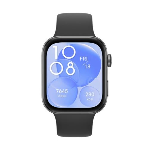 Watch Fit 3 - Gps 43mm - 1.82'' - Black Fluoroelastomer Strap - Black