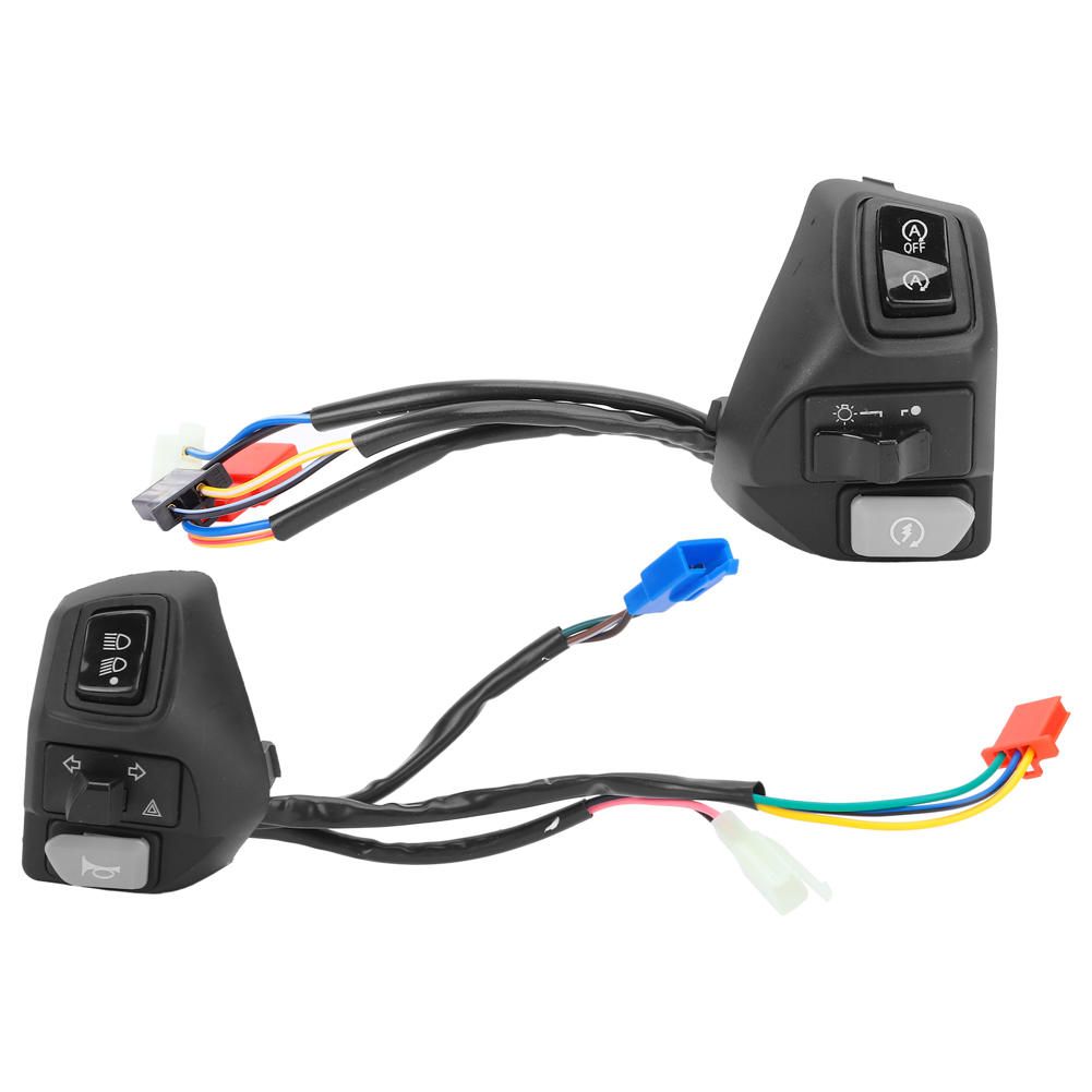 2PCS Handlebar Switch Low/High Beam Horn Button Replacement