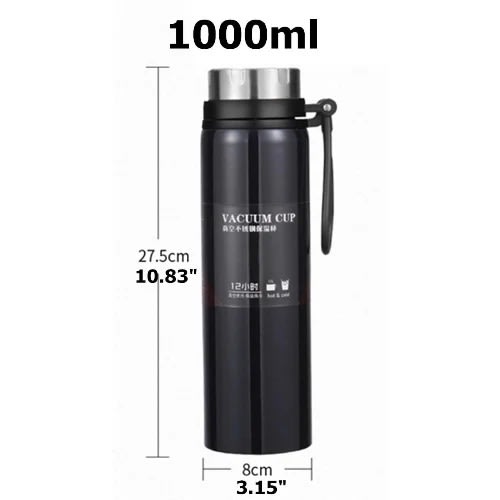 Double Stainless Steel Thermos Outdoor Travel - 1000ml