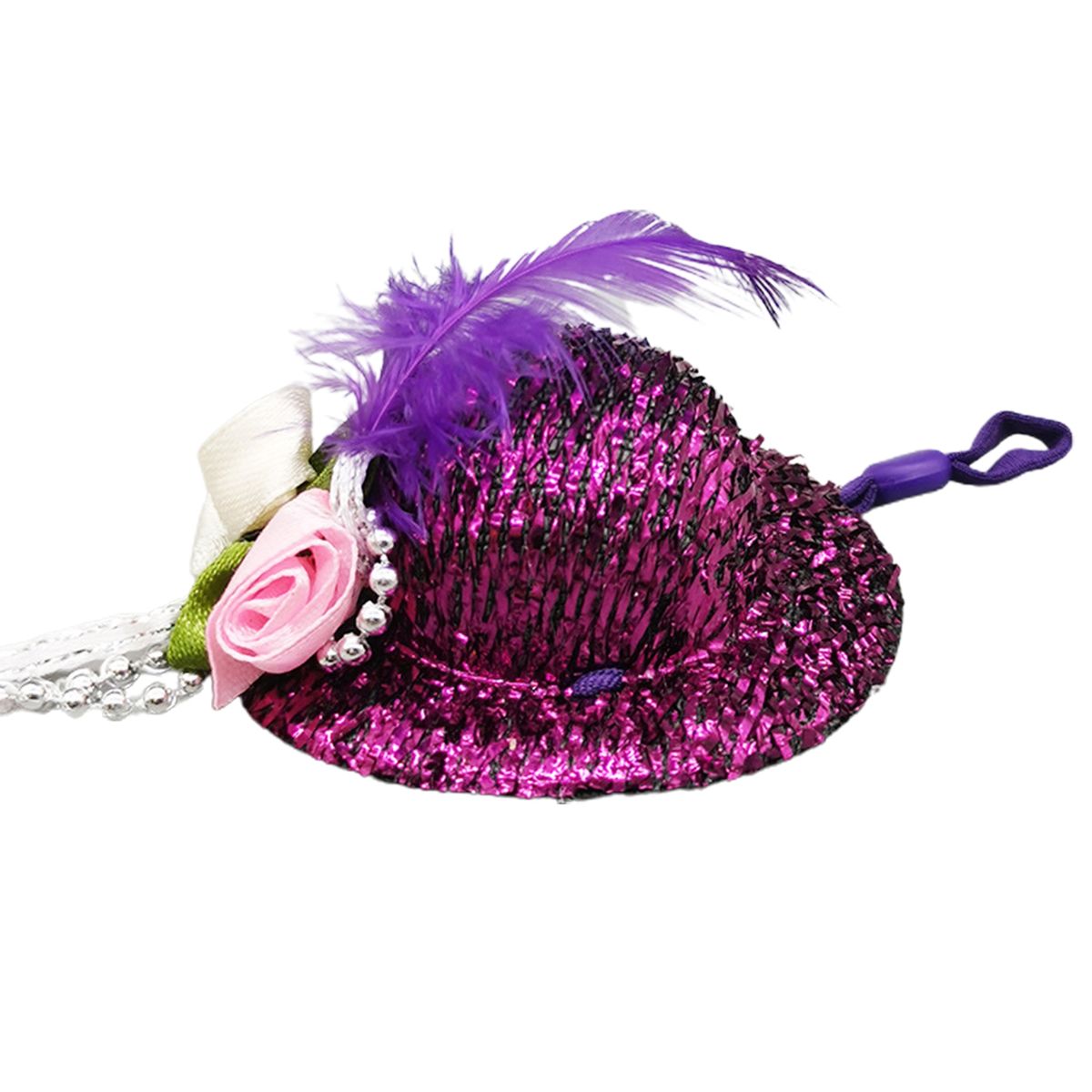 Rooster Cap Cosplay Cap Rooster Duck Parrot Poultry Headwear Purple