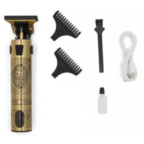 Rechargeable Cordless Clipper Professional Hair Trimmer - gold With Battery Timer -1200mAh