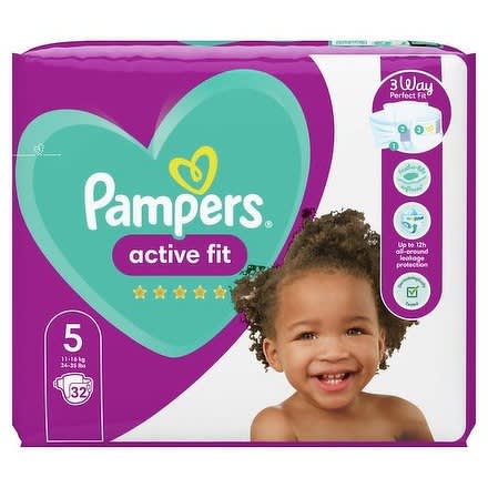 Active Fit Nappies - Size 5 - 11kg+ Jumbo+ Pack - 52-pack