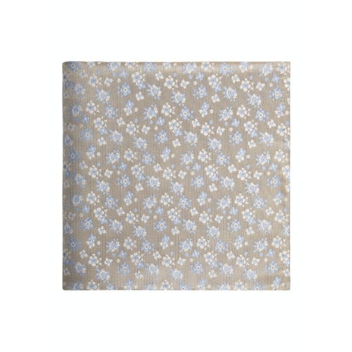 Occasionwear Champagne Floral Silk Pocket Square