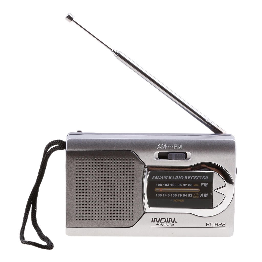 BC-R22 Pocket Portable Mini AM/FM Radio Speaker World Receiver