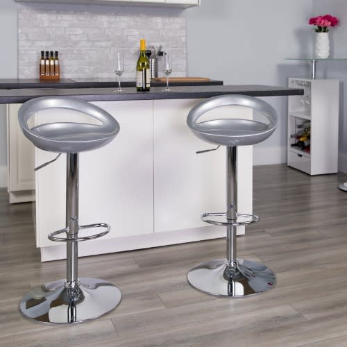 Gray Bar Kitchen Stool - Set Of 2