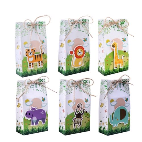 Animal Theme Party Favor Bag - 24pcs
