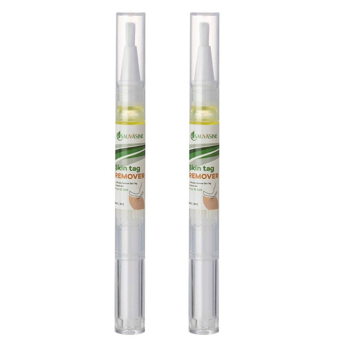 SAUVASINE 3mlx2 Skin Wart Remover Non-irritating Foot Wart Therapy