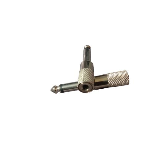 2pcs-6.35mm Male To 3.5mm Female Stereo Audio Jack Adapter - 2 packs