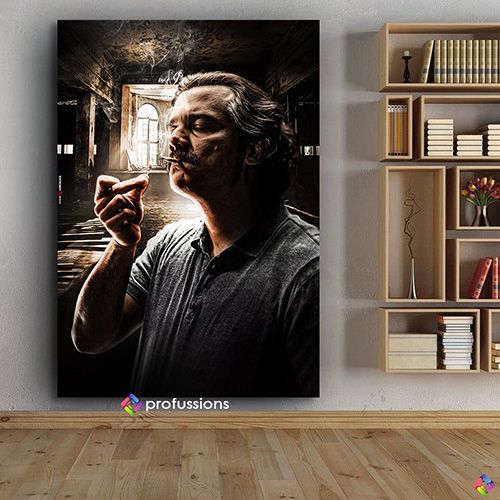 Wall Framed Pablo Escobar Artwork Picture Design