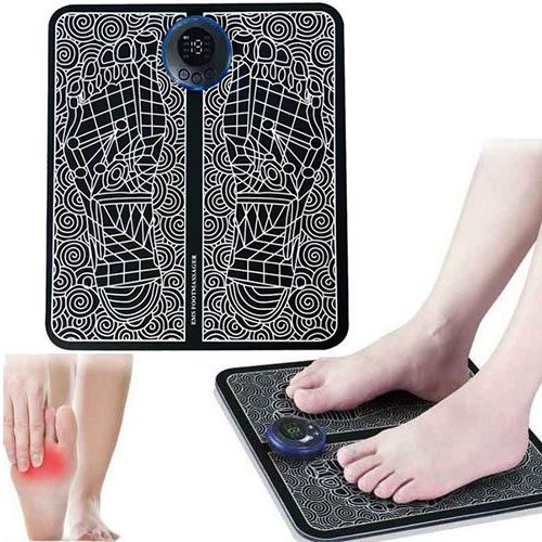 Electric Foot Massager Foot Therapy Machine Foot Pad Mat Muscle Stimulation 8 Modes 19 Levels