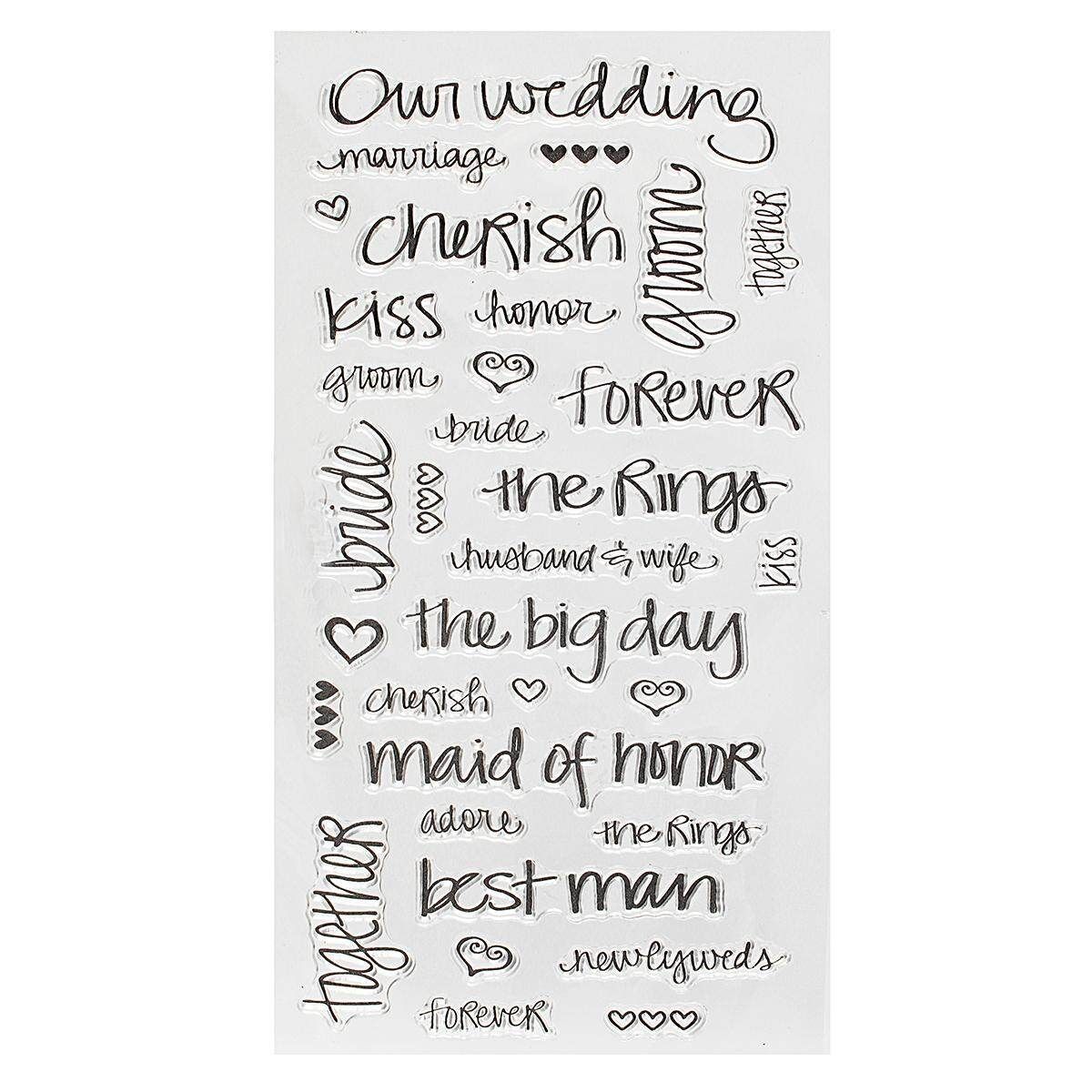 1 Sheet Silicone Transparent Stamp Seal Nature Series DIY Scrapbooking Album Wedding Letter