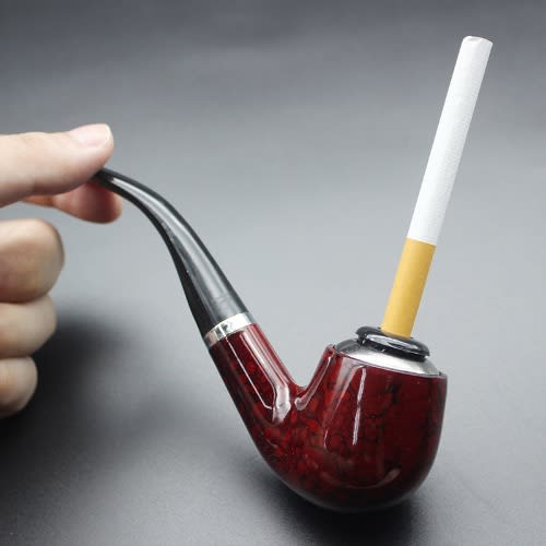 Tobacco Smoking Pipe-durable Classical Cigar Pipe With Rubber Ring