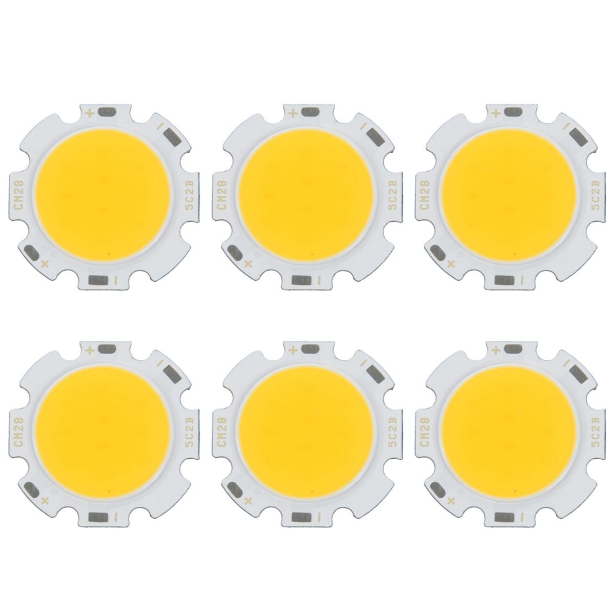6X 5W Chip Light Round COB Super Bright LED Light LED Lamp