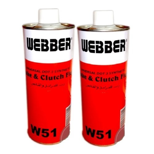 Webber Dot 3 Brake & Clutch Fluids - 2 Pieces