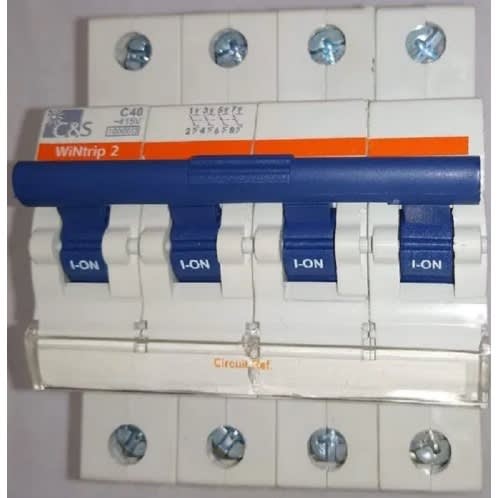 4 Pole C Curve switch - 63a