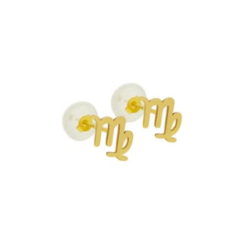 Gold Plated Virgo Zodiac Earrings
