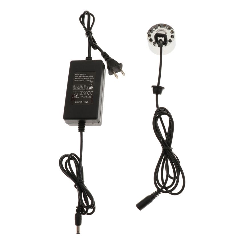 12 LED Lamp Mist Maker Fogger For Reptile Tank Water Fountain Pond