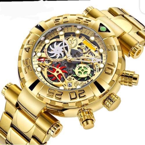 Elegance Gold Wrist Watch For Men