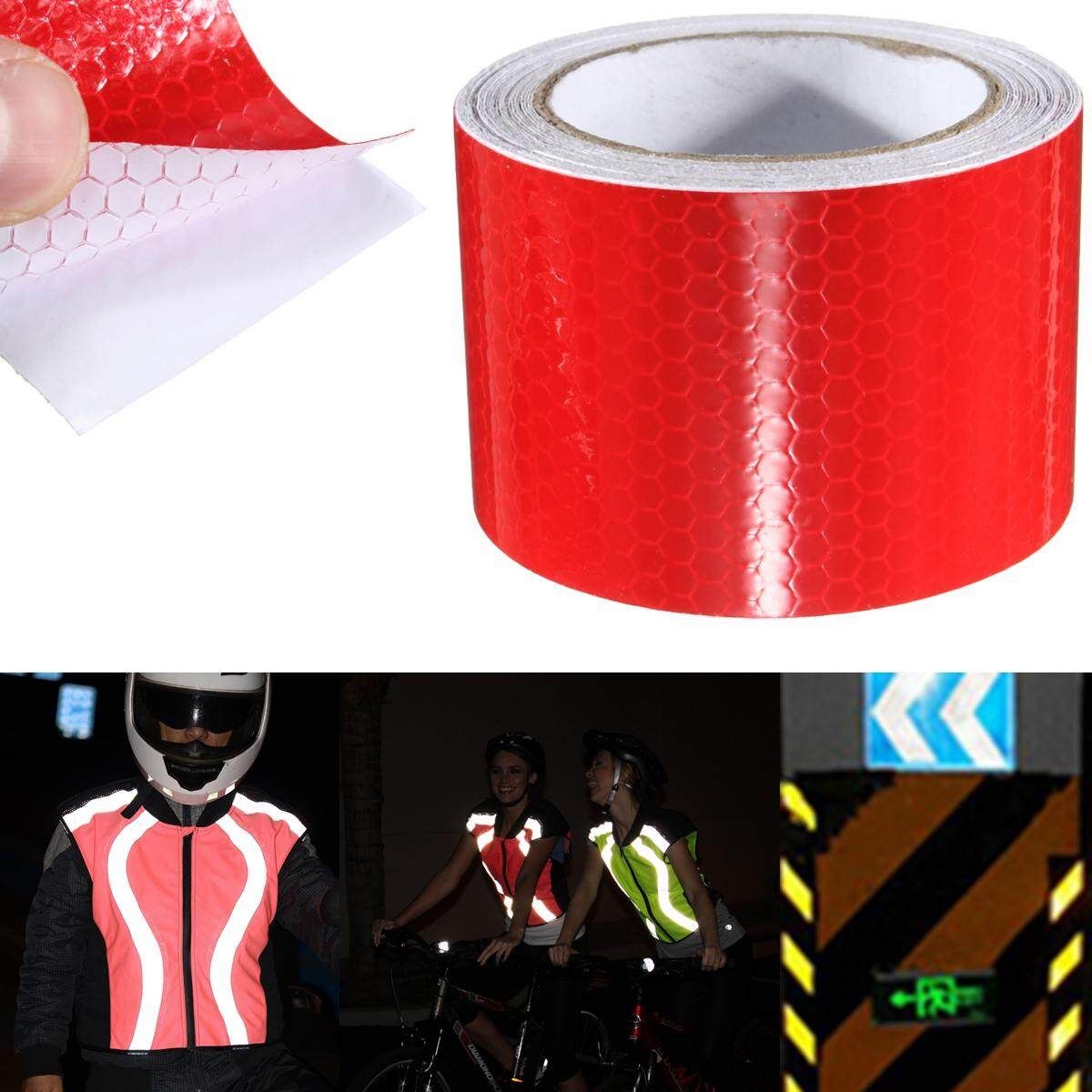 Reliable High Intensity Reflective Tape Vinyl Roll Self-Adhesive (red) Gules