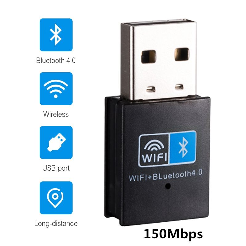 Mini USB WiFi Adapter 150Mbps Wi-Fi Bluetooth Adapter For