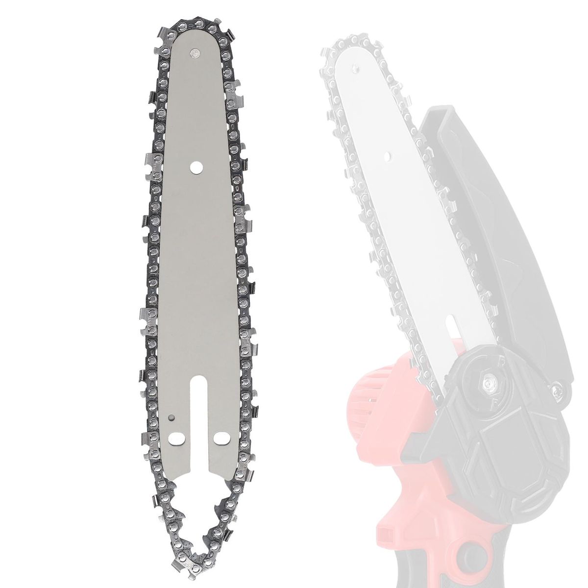 Lithium Chainsaw Chain and Guide Plate Set Electric Chain Saws Guide Bar Sawchain Kit Wood Cutting Power Tool Replacement Accessory