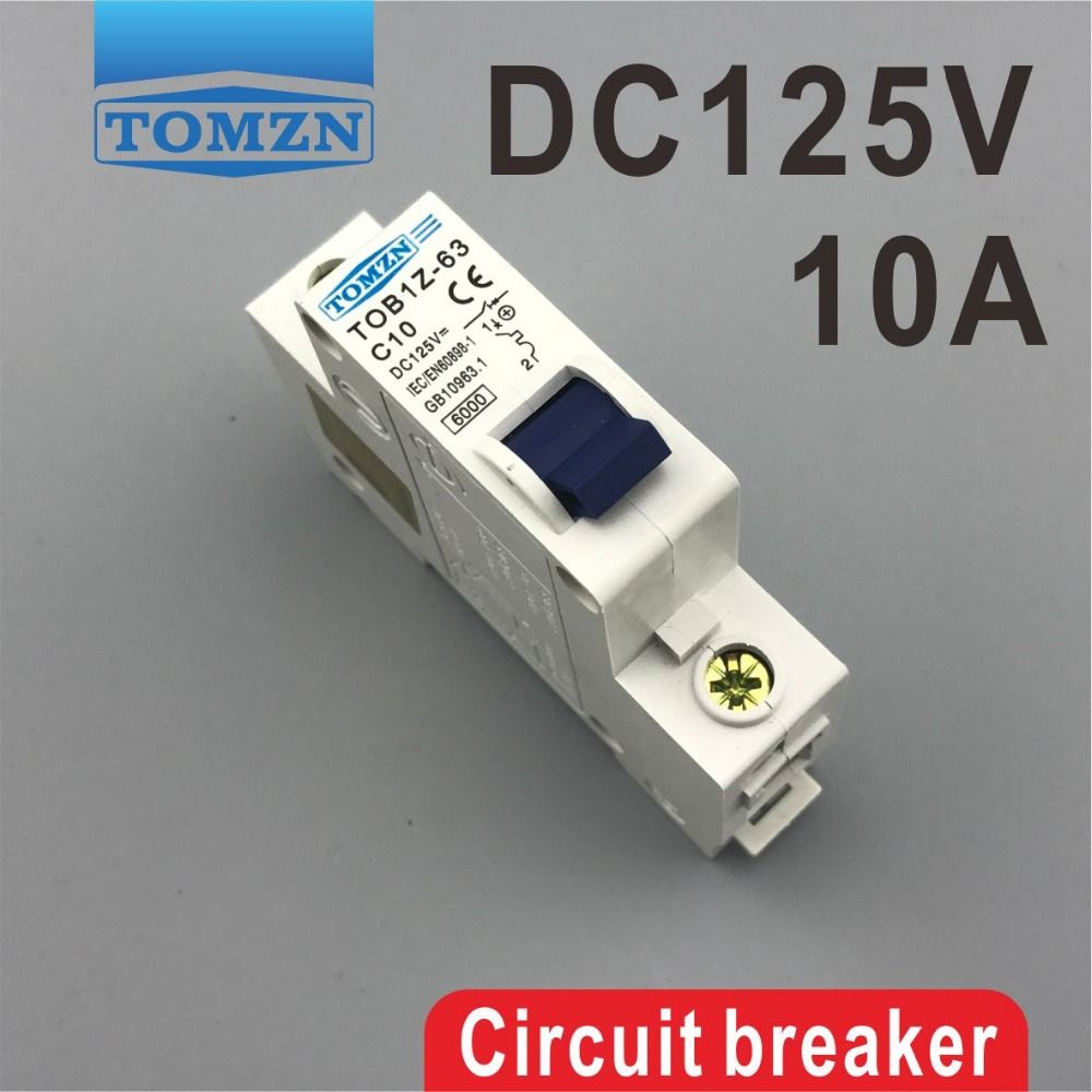 1P 10A DC 125V Circuit Breaker