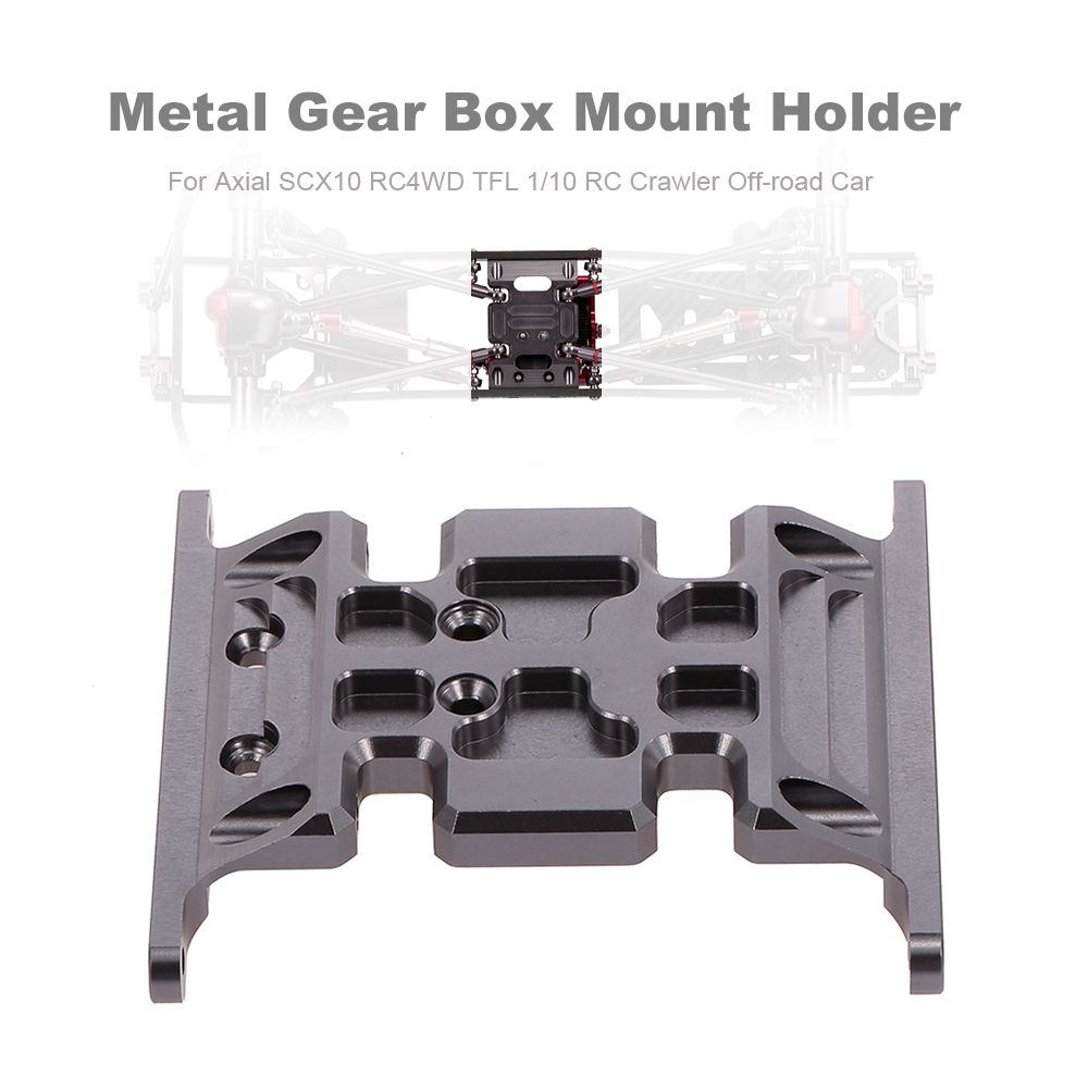 Gear Box Mount Holder Metal For Axial SCX10 RC4WD TFL 1/10