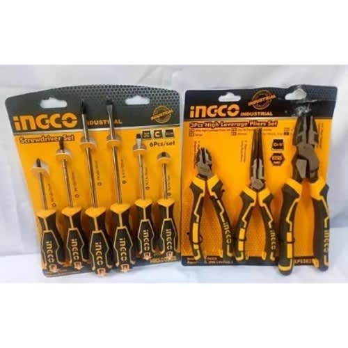 Ingco - Screwdriver And Pliers - 9 Pcs