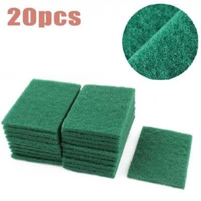 Dish Washing Green Sponge -10cm - 20 Pcs